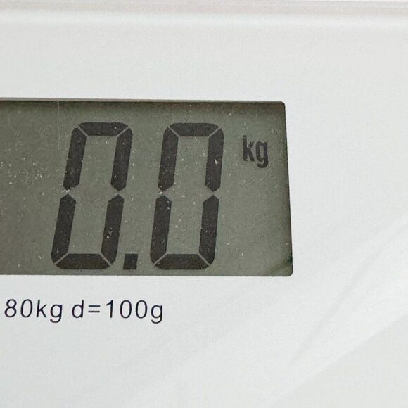 Digital Bathroom Scale  lb/kg/st Tempered Glass Off White NewlineNY New Battery - Picture 3 of 7